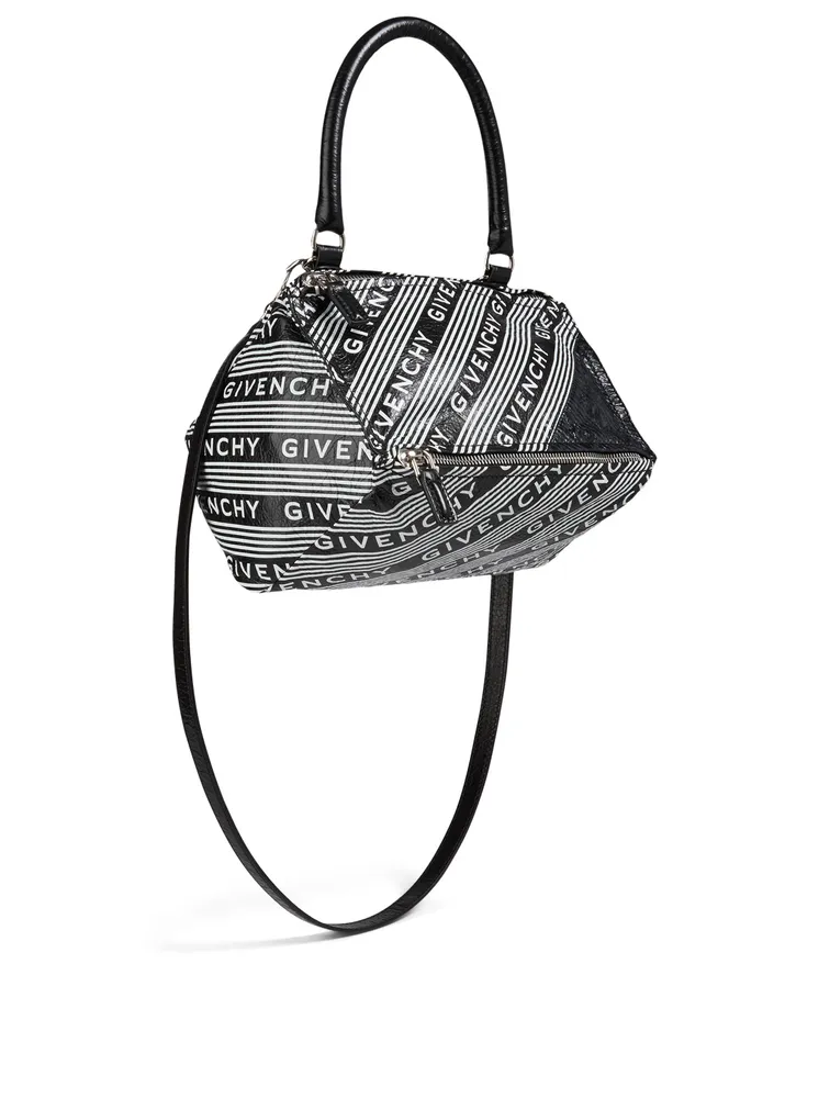 Small Pandora Leather Logo Bag