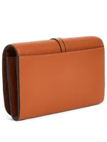 Alphabet Leather Long Wallet