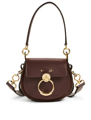 Small Tess Leather Saddle Bag