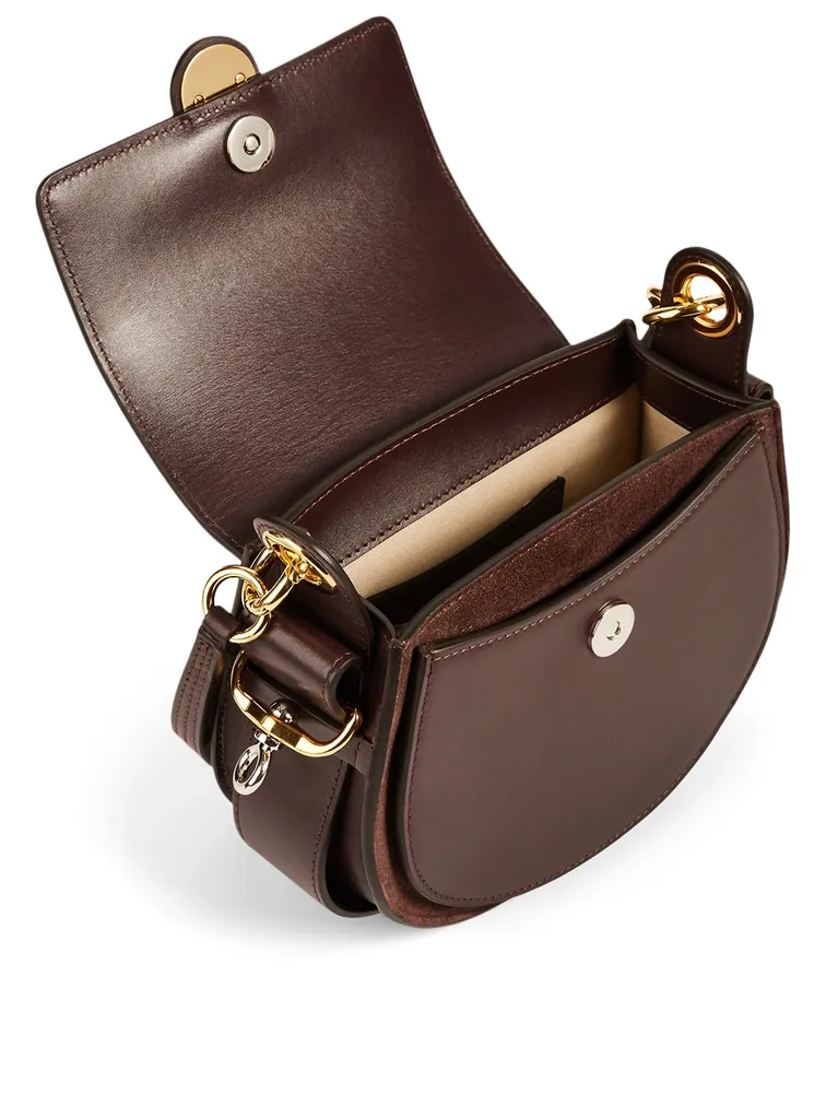 Small Tess Leather Saddle Bag