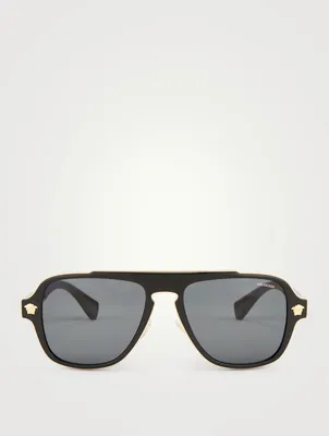 Medusa Charm Aviator Sunglasses