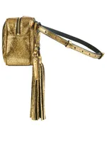 Lou YSL Monogram Metallic Leather Belt Bag