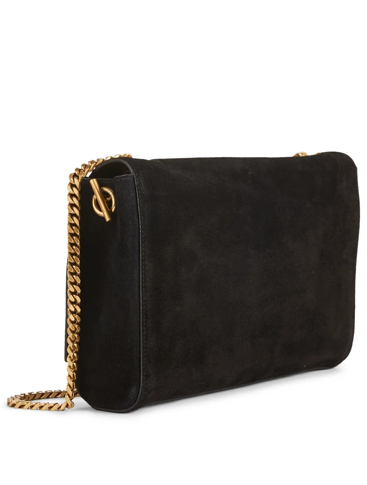 Medium Kate YSL Monogram Reversible Suede And Leather Chain Wallet Bag
