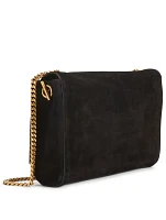 Medium Kate YSL Monogram Reversible Suede And Leather Chain Wallet Bag