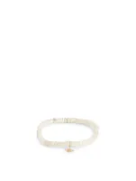 Quartz Beaded Bracelet With Mini 14K Gold Diamond Starburst Charm