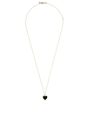 14K Gold Heart Pendant Necklace