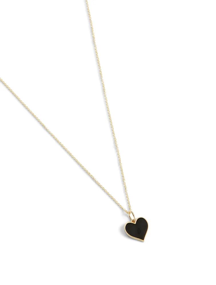 14K Gold Heart Pendant Necklace