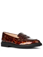 Patent Leather Loafers Tortoise