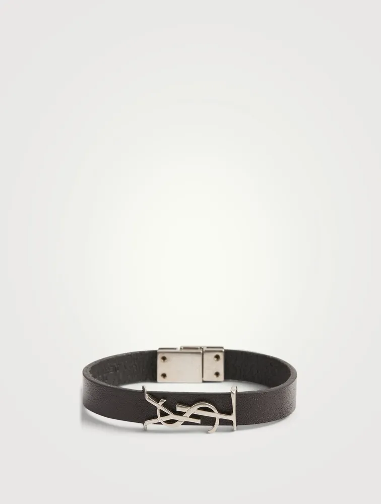 Opyum YSL Monogram Leather Bracelet