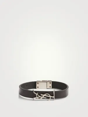 Opyum YSL Monogram Leather Bracelet