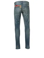 Slim-Fit Bandana Jeans