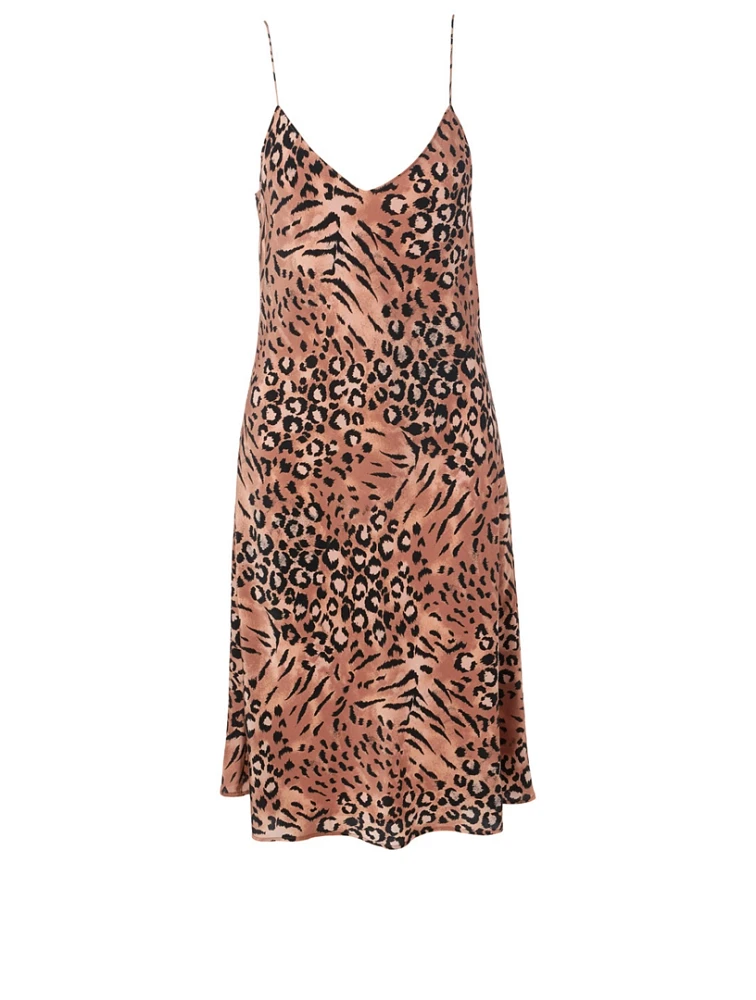 Cicely Slip Dress Animal Print