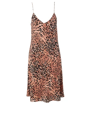 Cicely Slip Dress Animal Print