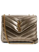 Small Loulou YSL Monogram Leather Chain Bag