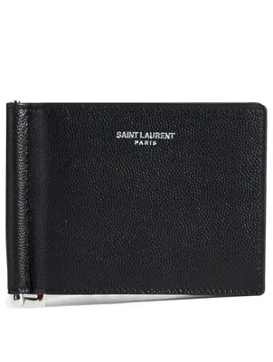 Leather Wallet With Money Clip