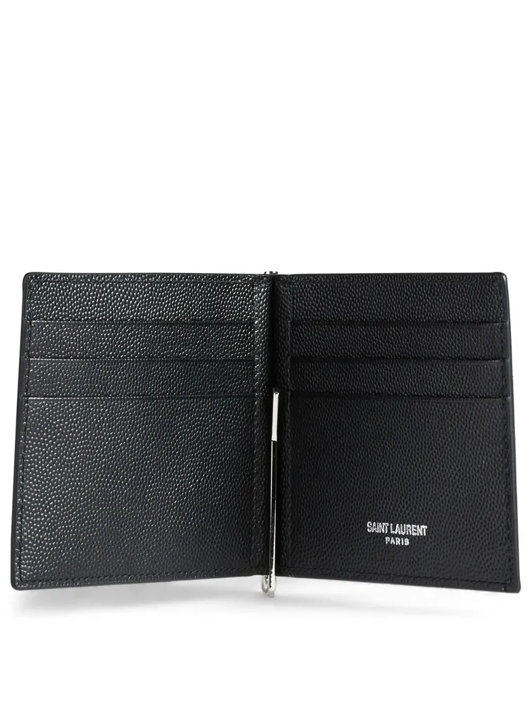 Leather Wallet With Money Clip