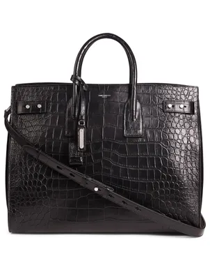 Sac De Jour Croc-Embossed Leather Tote Bag