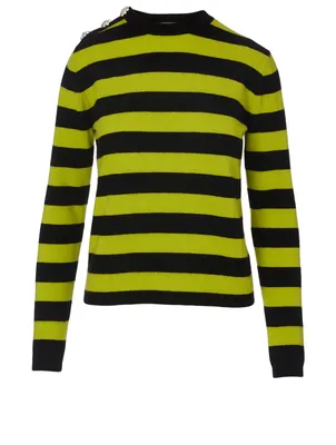 Cashmere Sweater Stripe Print