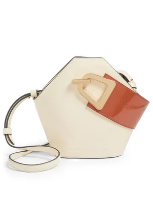 Mini Johnny Patent Leather Hexagonal Bucket Bag