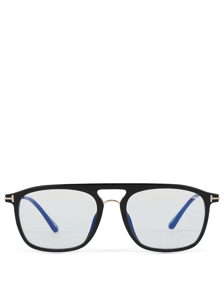 Aviator Optical Glasses With Blue Block Lenses