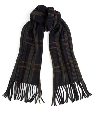 Cashmere And Silk Scarf In Check