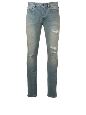 Cotton Stretch Distressed Jeans