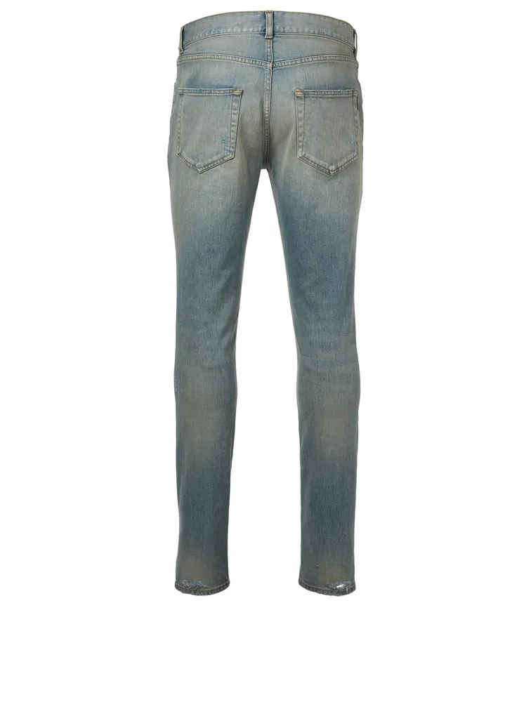 Cotton Stretch Distressed Jeans