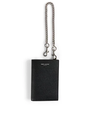 N/S Leather Chain Wallet