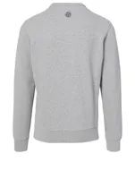 Cotton Sweatshirt With Faded Logo