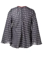 Bardot Blouse Polka Dot Print