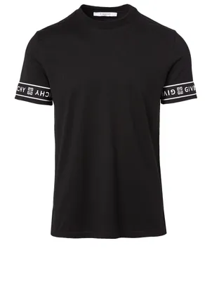 Cotton Logo Trim T-Shirt