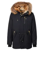Seth Down Coat With Natural Fur Hood