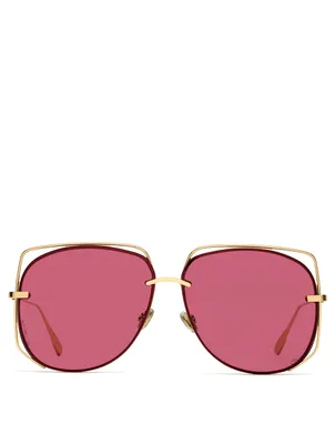 DiorStellaire6 Square Aviator Sunglasses