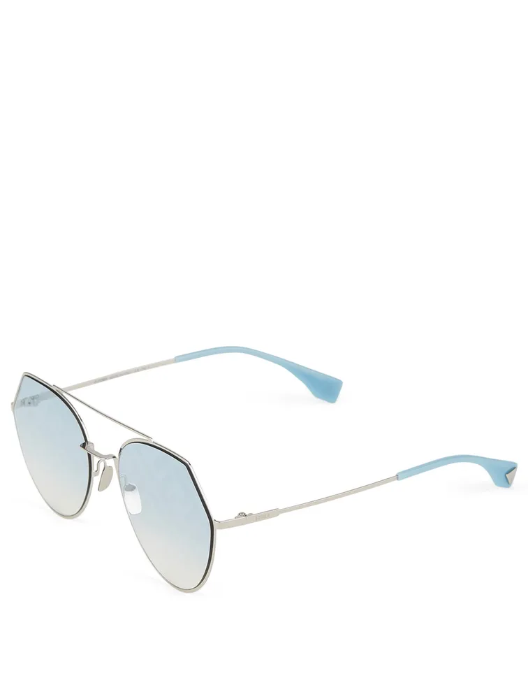 Eyeline Aviator Logo Sunglasses