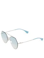 Eyeline Aviator Logo Sunglasses