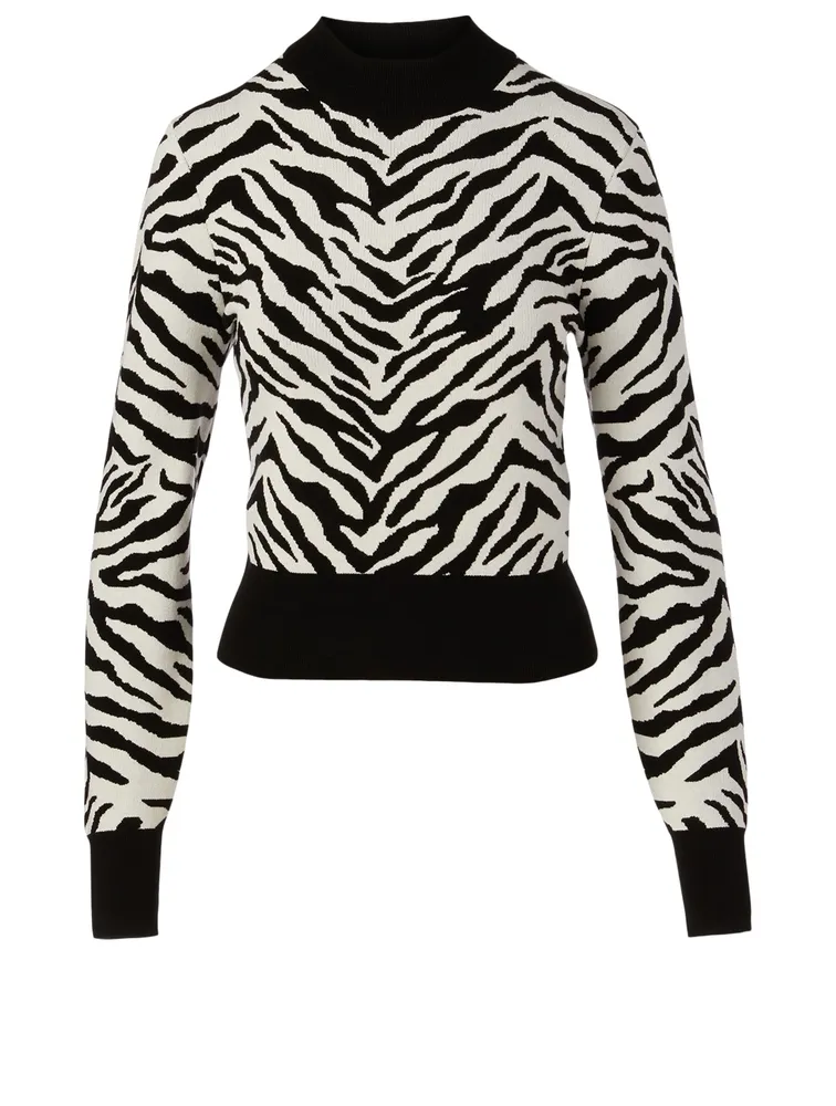 Lola Sweater Zebra Print