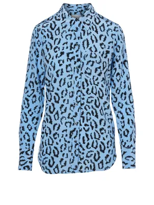 Emerson Silk Top Leopard Print