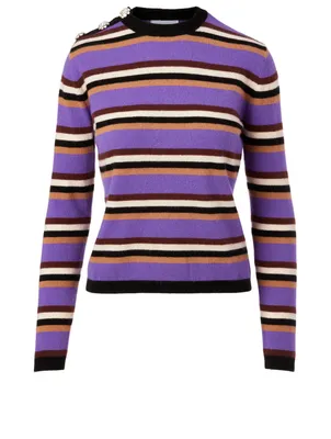Cashmere Sweater Stripe Print