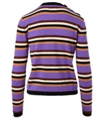 Cashmere Sweater Stripe Print