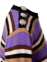 Cashmere Sweater Stripe Print