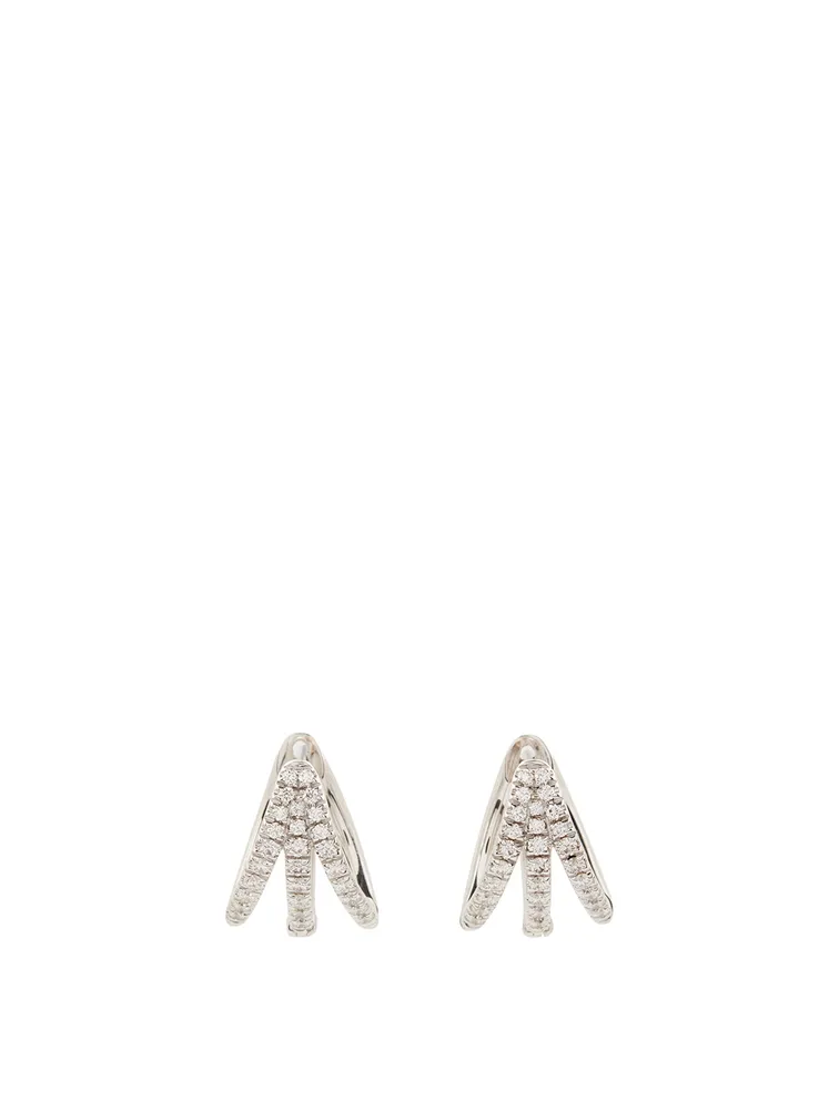 Cris 18K White Gold Earrings With Diamonds