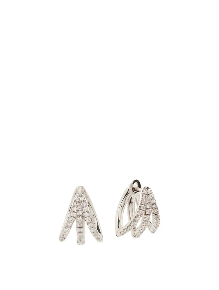 Cris 18K White Gold Earrings With Diamonds