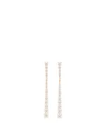 Small Aria 18K Rose Gold Stiletto Earrings With Diamonds