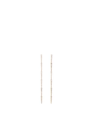 Large Cora 18K Rose Gold Earrings With Diamonds