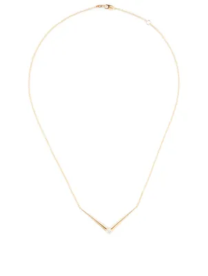 Aria V 18K Gold Necklace With Diamonds