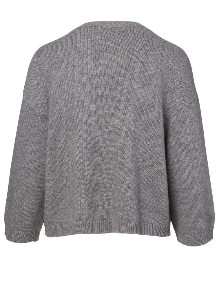 Wool-Blend Embroidered Sweater