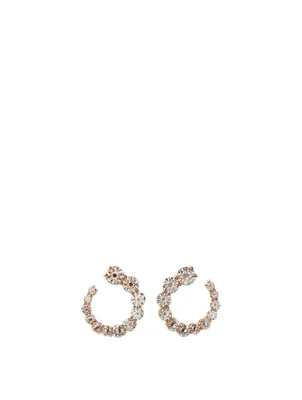 Aria 18K Rose Gold Earwraps With Diamonds