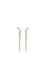 Aria 18K Rose Gold Dagger Earrings With Diamonds