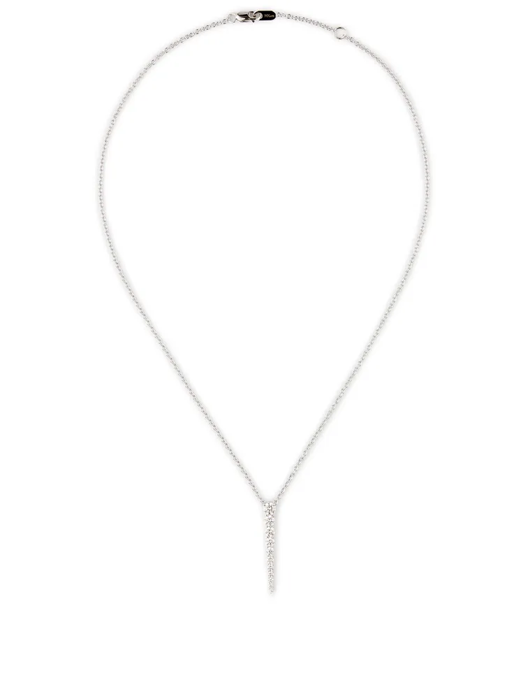 Aria 18K White Gold Necklace With Diamonds