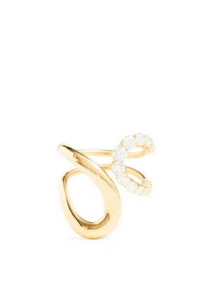 Aria Jane 18K Gold Ring With Diamonds